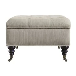 Abbot Square Tufted Ottoman with Storage and Casters - Serta Cobalt Blue -Ottomans Official Shop unnamed file 9989