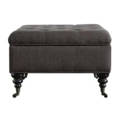 Abbot Square Tufted Ottoman with Storage and Casters - Serta Cobalt Blue -Ottomans Official Shop unnamed file 9990